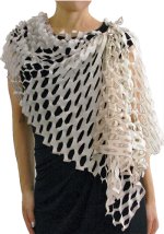 画像3: シルク羽二重 “TANABATA” スカーフ・シャンパーニュ (3)