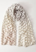 画像1: シルク羽二重 “TANABATA” スカーフ・シャンパーニュ (1)