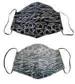 画像1: コットンサテンマスク ”エトワール・フィラント（流れ星)" ・モノクロームA, B (1)