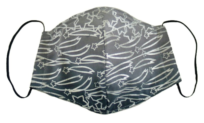 画像2: コットンサテンマスク ”エトワール・フィラント(流れ星)" ・モノクロームA, B