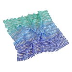 画像2: シルクオンブレ・カットワークプチスカーフ ”リジエール・オン・テラス（棚田)"  (2)