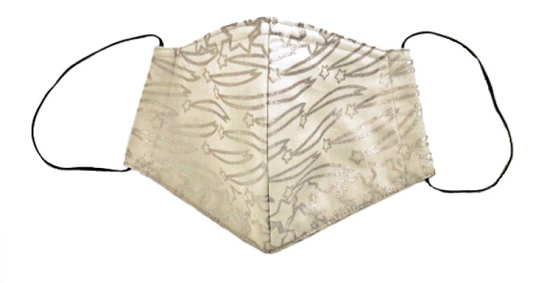 画像2: コットンサテンマスク ”エトワール・フィラント(流れ星)" ・カーキG,I,J