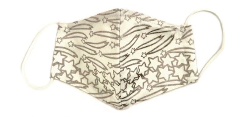 画像1: コットンサテンマスク ”エトワール・フィラント(流れ星)" ・カーキE, B, M