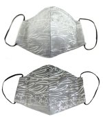 画像1: コットンサテンマスク ”エトワール・フィラント（流れ星)" ・モノクロームC,D (1)