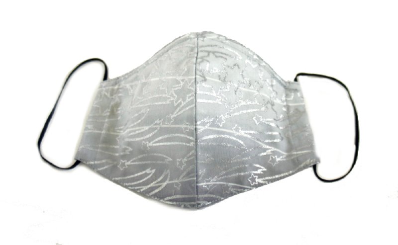 画像1: コットンサテンマスク ”エトワール・フィラント(流れ星)" ・モノクロームC,D