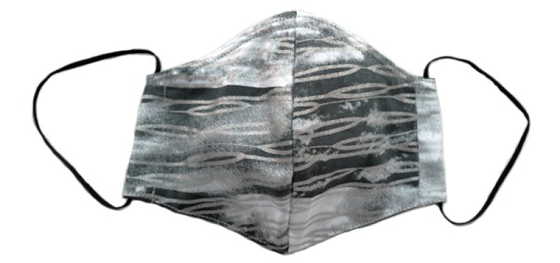 画像1: コットンサテンマスク ”テール・ド・シエル(地上の空)" ・モノクロームB,C