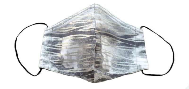 画像2: コットンサテンマスク ”テール・ド・シエル(地上の空)" ・モノクロームB,C