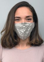 画像2: コットンサテンマスク ”エトワール・フィラント（流れ星)" ・ラベンダーローズH,I,J  (2)