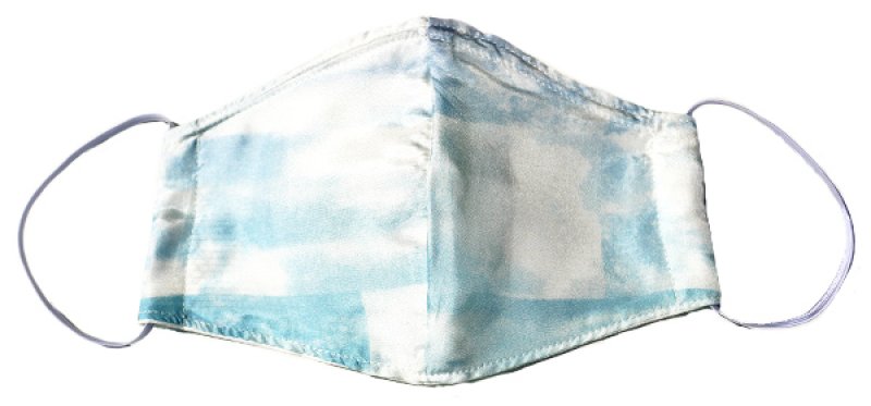 画像3: シルク＆コットンマスク ”テール・ド・シエル(地上の空)" ・ブルーシエルABC