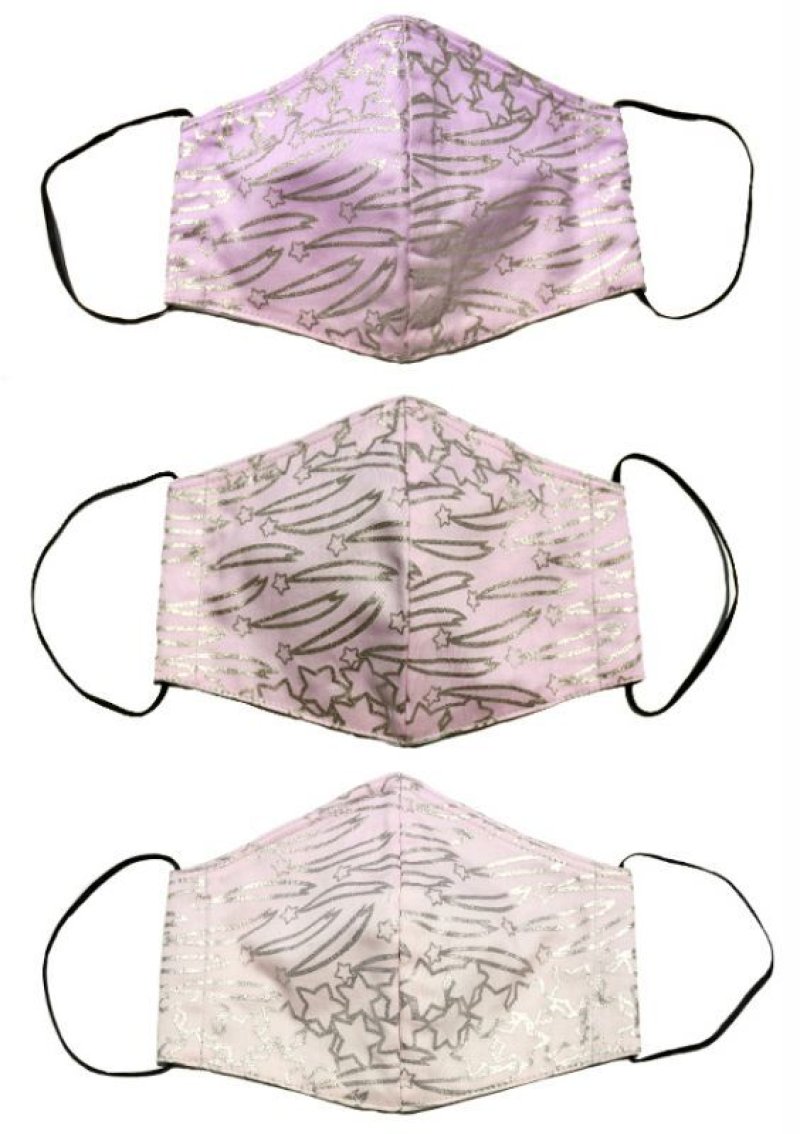 画像1: コットンサテンマスク ”エトワール・フィラント（流れ星)" ・ラベンダーローズH,I,J  (1)