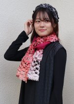 画像4: ウール＆シルクスカーフ”リジエール・オン・テラス（棚田)" (4)