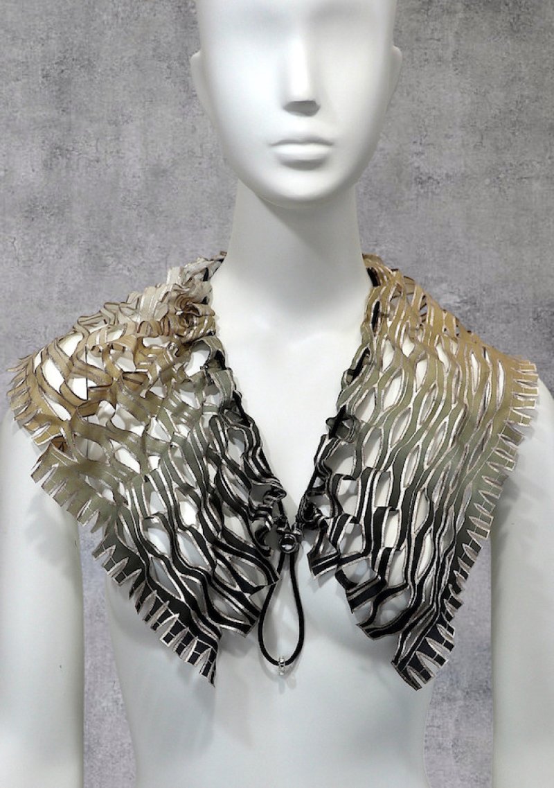 画像5: シルクカラー（付け襟タイプ） ”カスケード＆棚田"  (5)