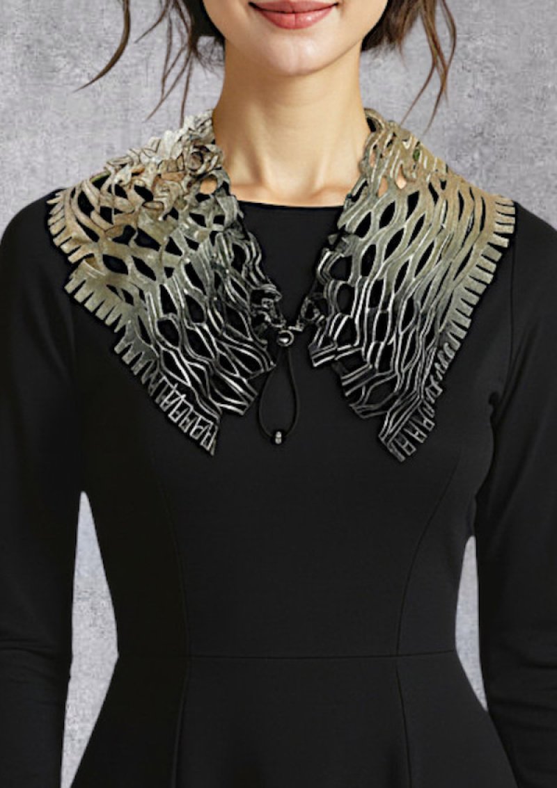 画像3: シルクカラー（付け襟タイプ） ”カスケード＆棚田"  (3)