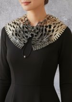 画像1: シルクカラー（付け襟タイプ） ”カスケード＆棚田"  (1)