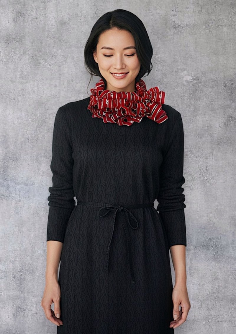 画像4: シルクカットワークプチスカーフ ”アリュメット（マッチ棒)"  (4)