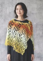 画像5: シルクオンブレ・カットワークアスコットスカーフ ”エトワール・フィラント（流れ星)” (5)