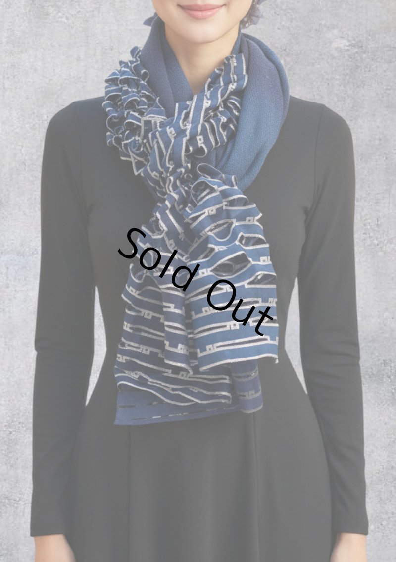 画像1: ウール&シルクスカーフ ”アリュメット（マッチ棒）" ・ブルーノクチューン (1)