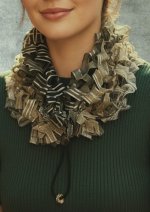 画像1: シルクカラー（チョーカータイプ） ”カスケード＆棚田"  (1)