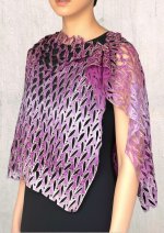 画像1: シルクオンブレ・カットワークアスコットスカーフ”オリビエ(オリーブの樹)" ・オーキッド (1)